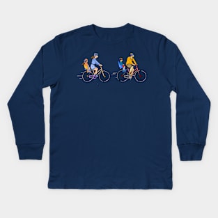 Bicycles built for Two Kids Long Sleeve T-Shirt